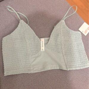 NWT Soft Green Crop Top / Bralette